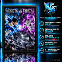 Vegeta vs Frieza Straight Mount Premium Quality Frame