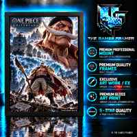 One Piece Whitebeard Straight Mount Premium Quality Frame