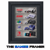 Nintendo Evolution Framed Art Print - 5 Choices Professional Mount