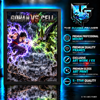Gohan vs Cell Straight Mount Premium Quality Frame