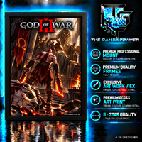 God of War Colosseum Straight Mount Premium Quality Flat Frame