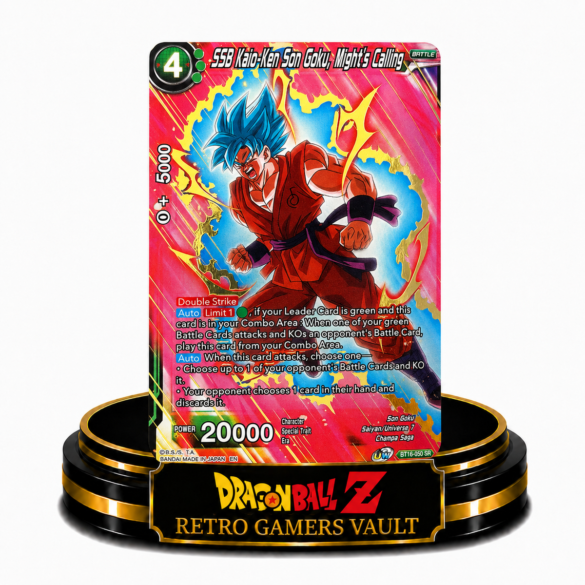 SS Kaio Ken Son Goku,Mights Calling BT16-050 SR Single Card Mint