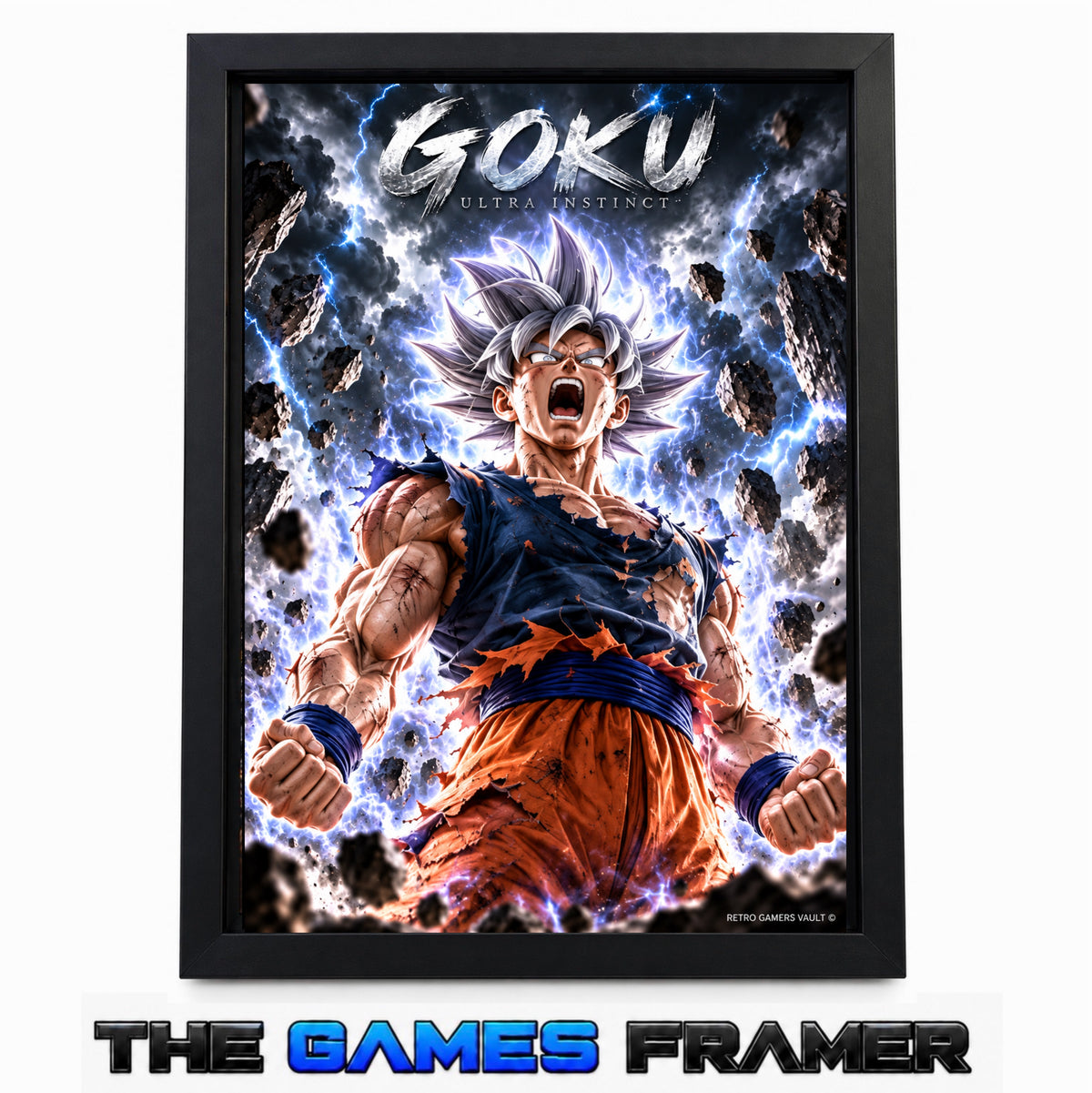 Dragon Ball Goku Rage Straight Mount Premium Quality  Frame