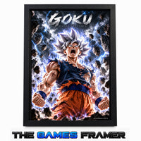 Dragon Ball Goku Rage Straight Mount Premium Quality  Frame