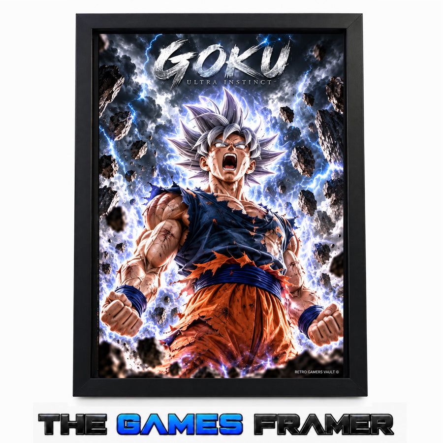 Dragon Ball Goku Rage Straight Mount Premium Quality  Frame
