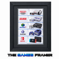Nintendo Evolution Framed Art Print - 5 Choices Professional Mount