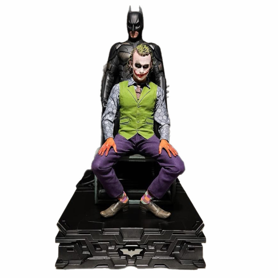 Queen Studios Batman & Joker Dark Knight Combo with Extra Base ( RARE )