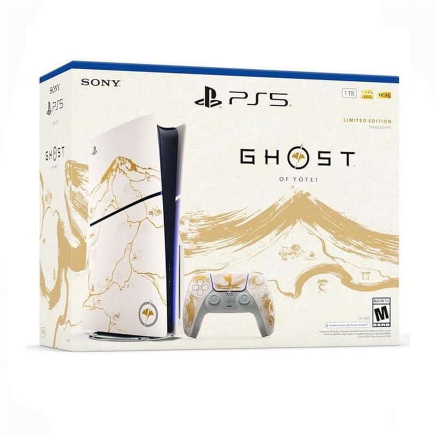 PlayStation 5 Console – Ghost of Yōtei Gold Limited Edition Bundle (Slim Edition) BRAND NEW