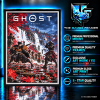 Ghost of Tsushima & Ghost Of Yotei Straight Mount Premium Quality Flat Frame