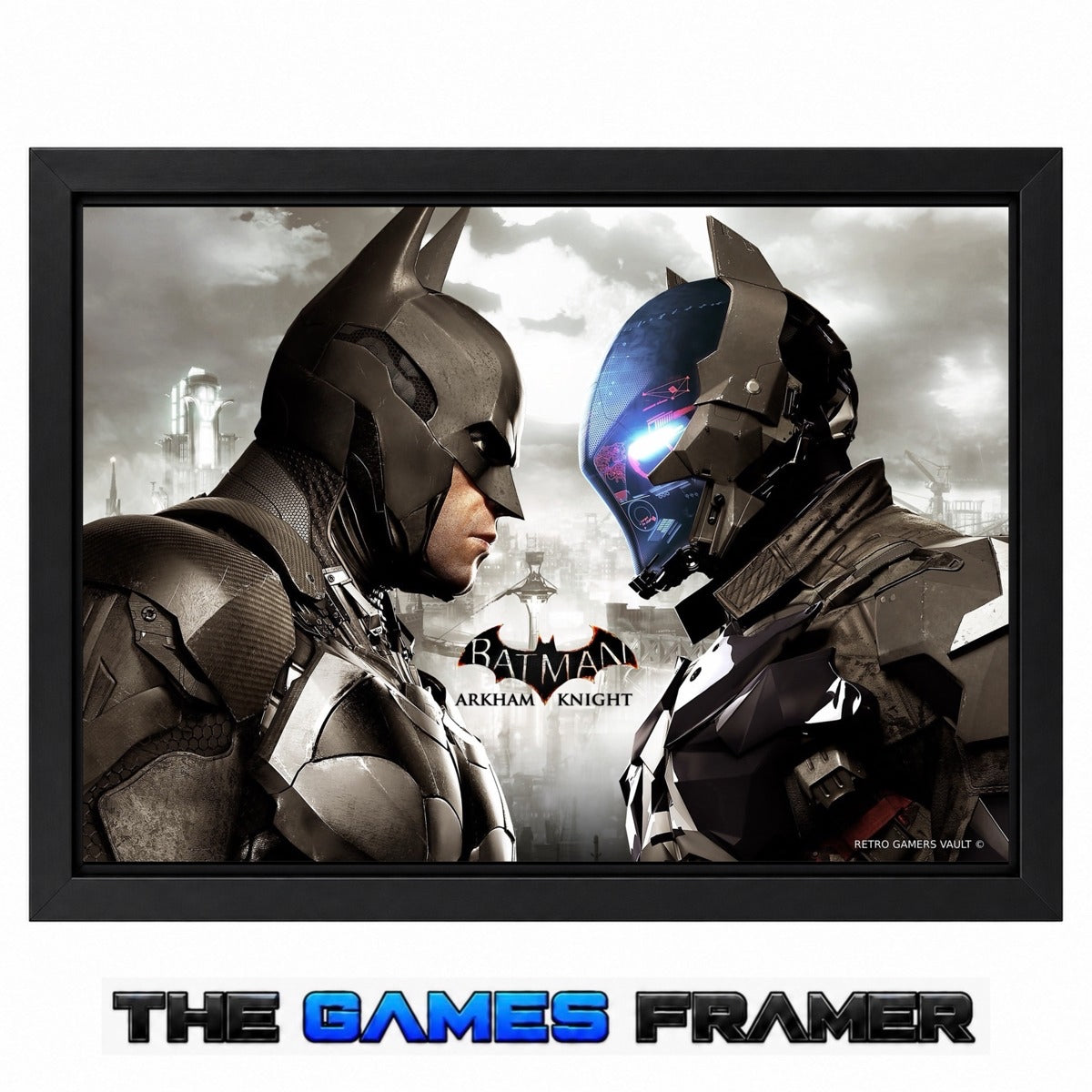 Batman Arkham Knight  Straight Mount Premium Quality Flat Frame