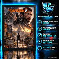 The Division 2 Straight Mount Premium Quality Flat Frame
