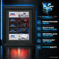 SEGA Evolution Framed Art Print - 5 Choices Professional Mount