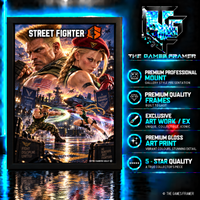 Street Fighter 6 Guile vs Cammy Straight Mount Premium Quality Flat Frame