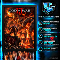 God of War Hand of Fate Straight Mount Premium Quality Flat Frame