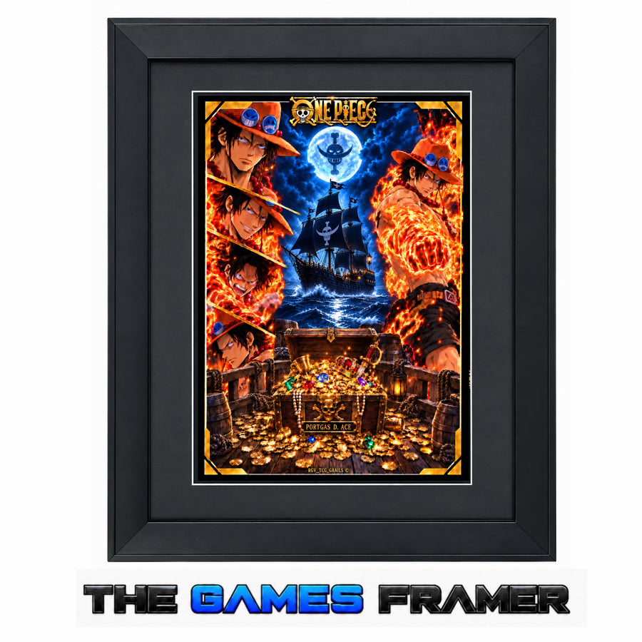 Portgas.D.Ace Pirate of the Sea Framed Exclusive Art Print 3