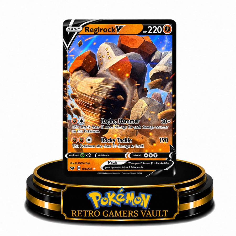 Regirock v 104/202 Single Card Mint