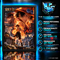One Piece Ace Straight Mount Premium Quality Frame