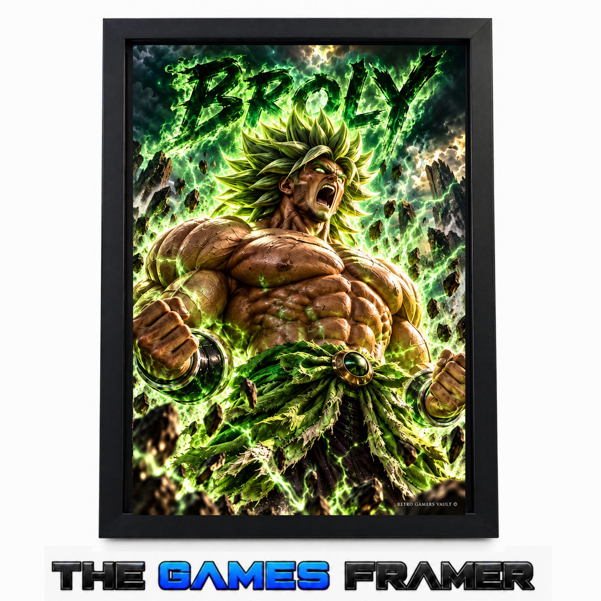 Dragon Ball Super Broly Straight Mount Premium Quality Frame