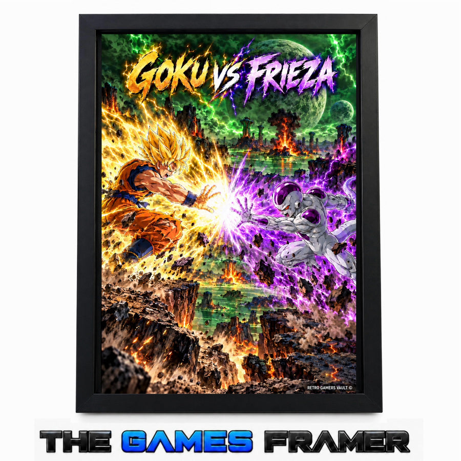 Goku vs Frieza Straight Mount Premium Quality Frame