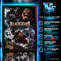 One Piece Blackbeard Straight Mount Premium Quality Frame