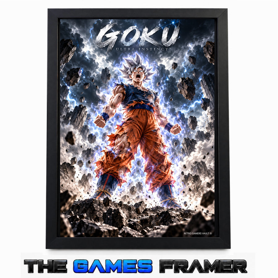 Dragon Ball Goku Ultra Instinct Straight Mount Premium Quality  Frame