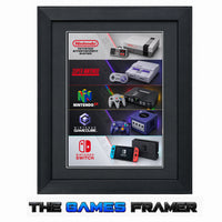 Nintendo Evolution Framed Art Print - 5 Choices Professional Mount