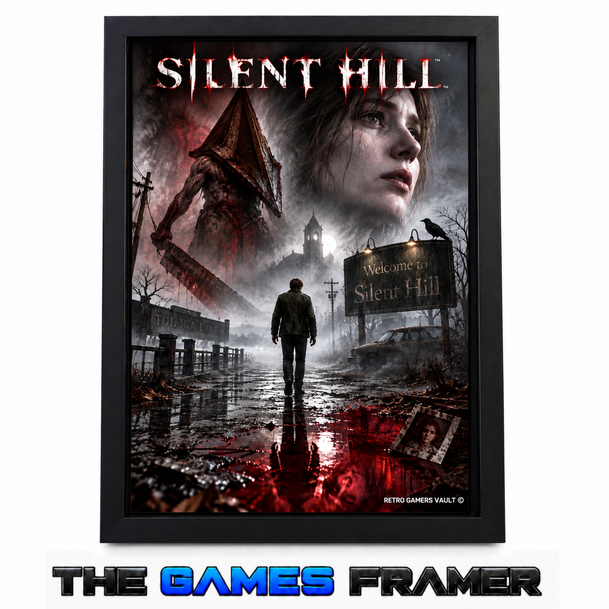 Silent Hill F2 Straight Mount Premium Quality Flat Frame
