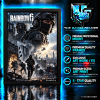 Rainbow 6 Straight Mount Premium Quality Flat Frame