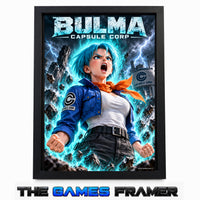 Dragon Ball Bulma Black Straight Mount Premium Quality Frame