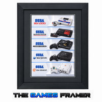 SEGA Evolution Framed Art Print - 5 Choices Professional Mount