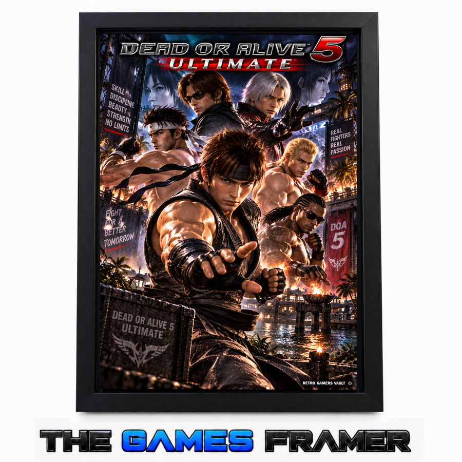 Dead or Alive 5 Straight Mount Premium Quality Flat Frame