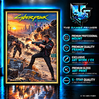 Cyberpunk Straight Mount Premium Quality Flat Frame