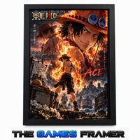 One Piece Ace Straight Mount Premium Quality Frame