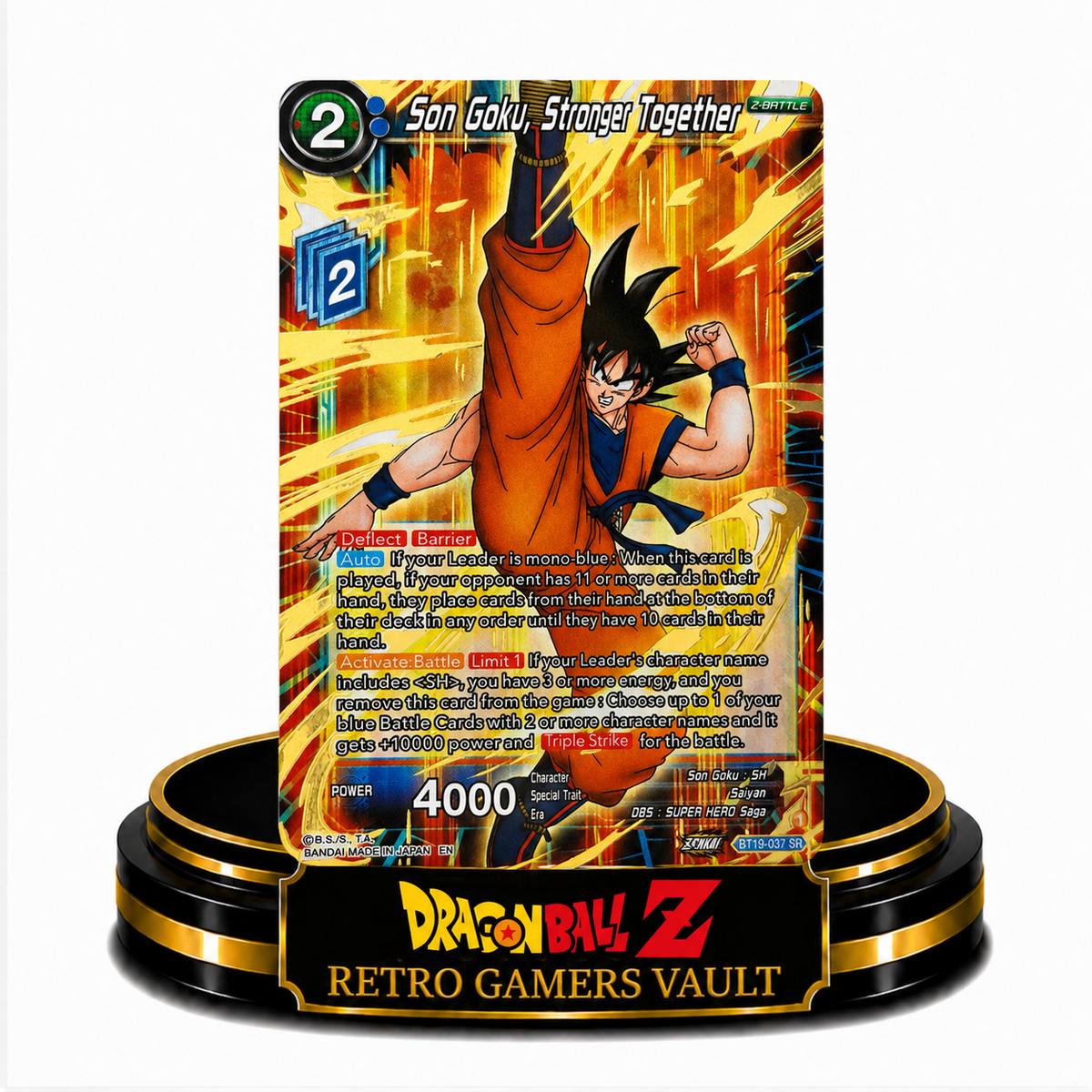 Son Goku,Stronger Together BT19-037 SR Single Card Mint