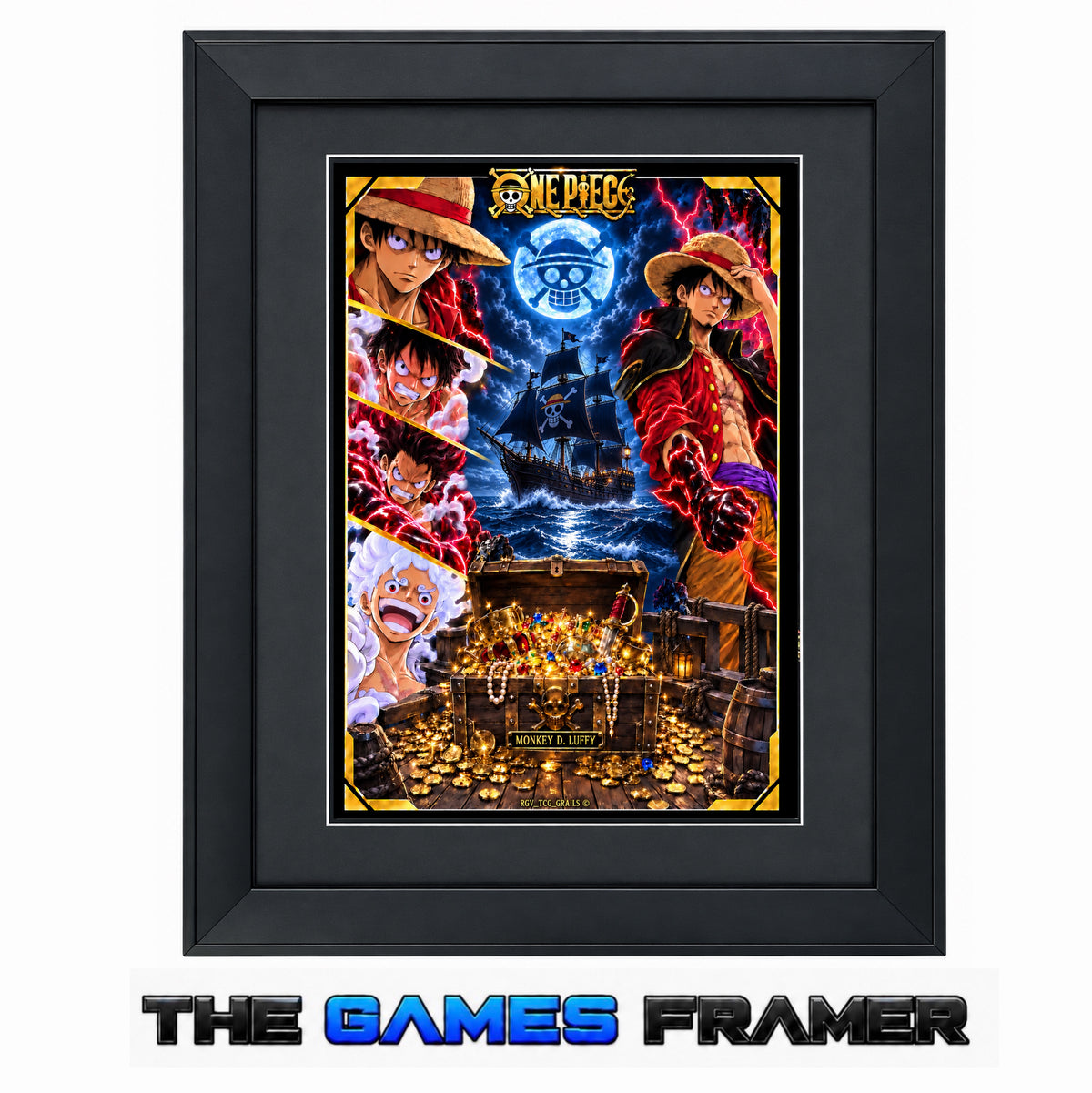 Luffy Pirate of the Sea Framed Exclusive Art Print 1
