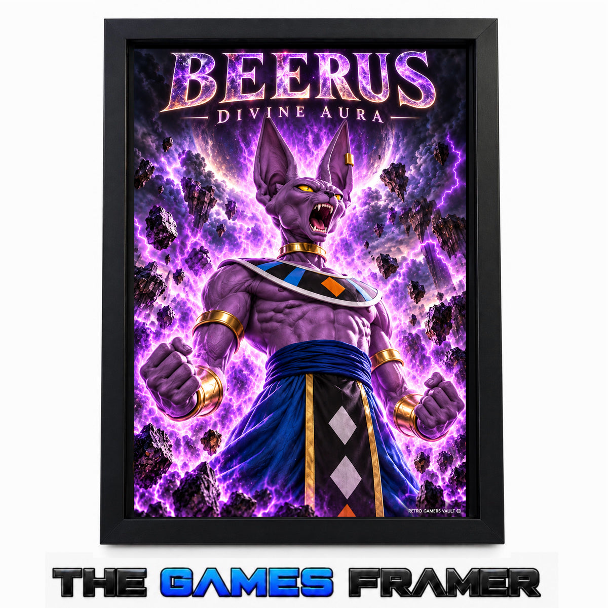 Dragon Ball Beerus Straight Mount Premium Quality Frame