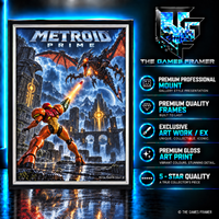 Metroid Prime Flat Straight Mount Premium Quality Flat Frame