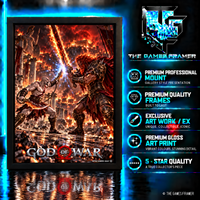 God of War Dual  Impact Straight Mount Premium Quality Flat Frame