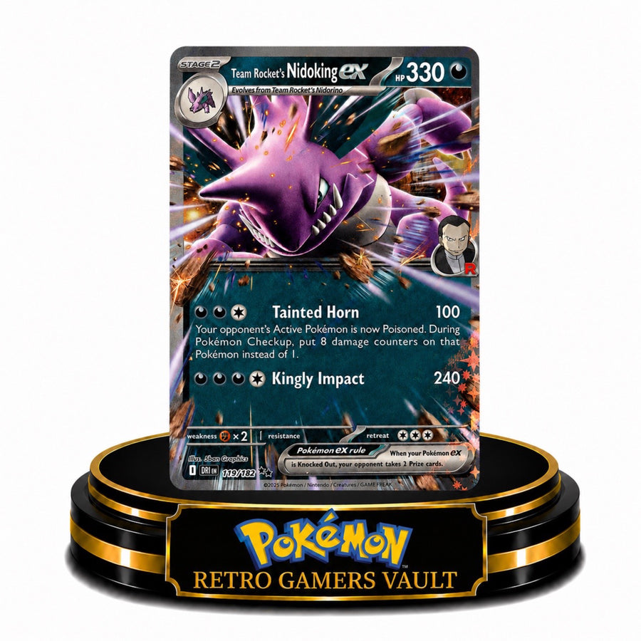 Team Rocket's Nidoking ex 119/182 Single Card Mint