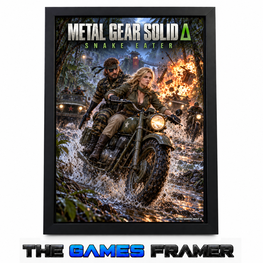 Metal Gear Solid Snake Eater F5 Straight Mount Premium Quality Flat Frame