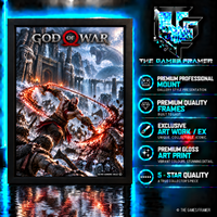 God of War Chains of Chaos  Mount Premium Quality Flat Frame