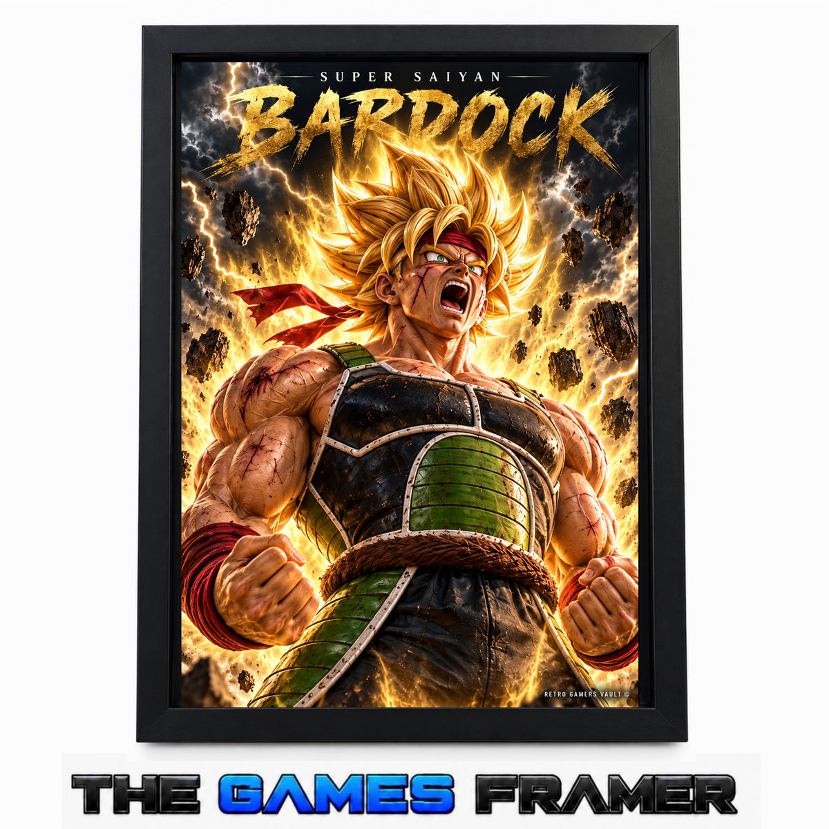 Dragon Ball Bardok F2 Straight Mount Premium Quality Frame