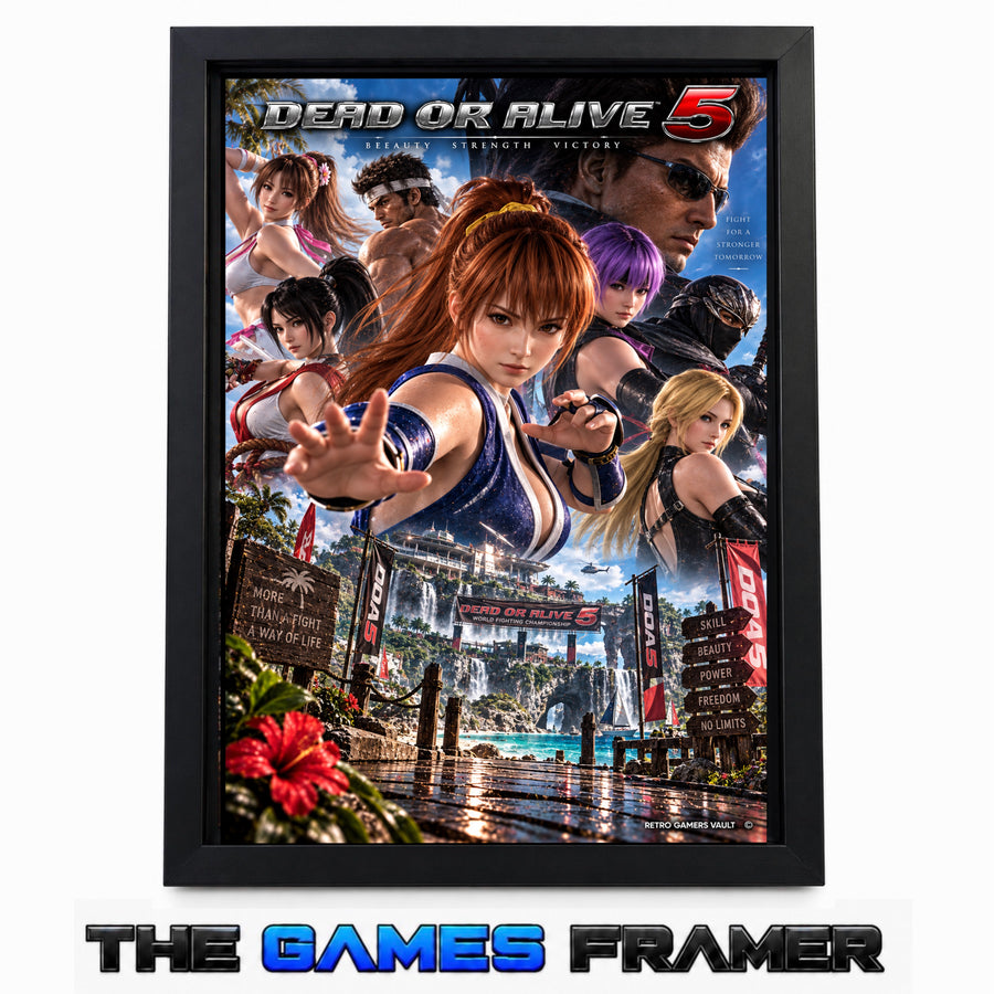 Dead or Alive 5 F2  Straight Mount Premium Quality Flat Frame