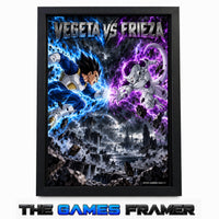 Vegeta vs Frieza Straight Mount Premium Quality Frame
