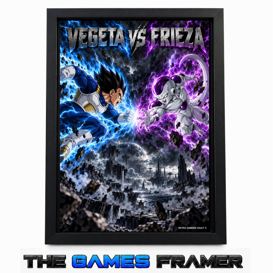 Vegeta vs Frieza Straight Mount Premium Quality Frame