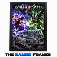 Gohan vs Cell Straight Mount Premium Quality Frame