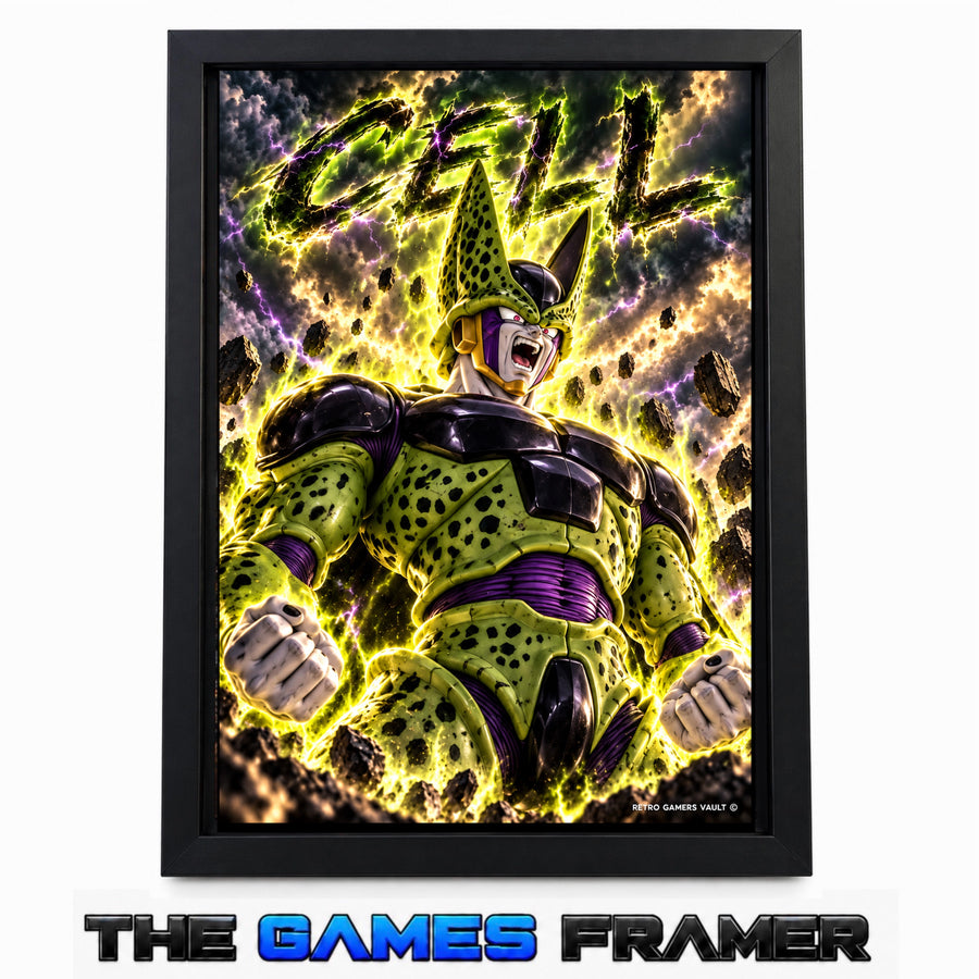 Dragon Ball Cell Straight Mount Premium Quality Frame