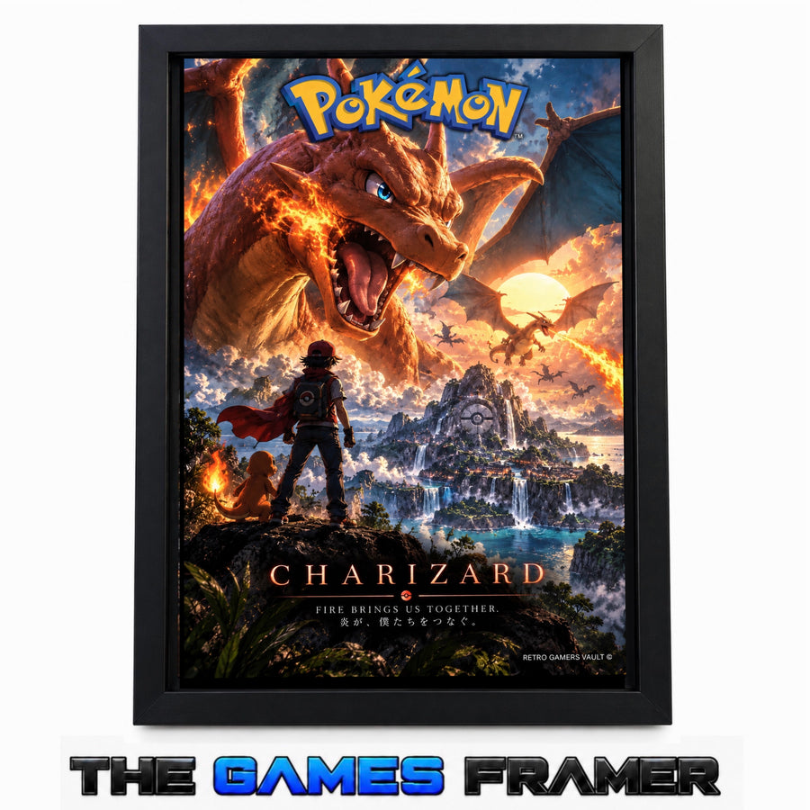 Pokemon Charizard Straight Mount Premium Quality Frame