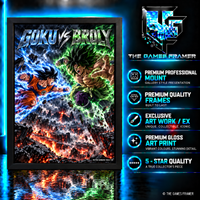 Goku vs Broly  Straight Mount Premium Quality Frame