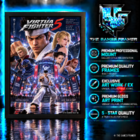 Virtua Fighter 5 Mount Premium Quality Flat Frame